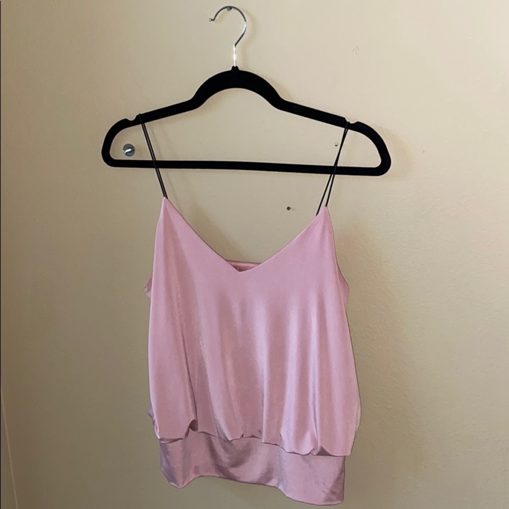 Pink Spaghetti Strap Top